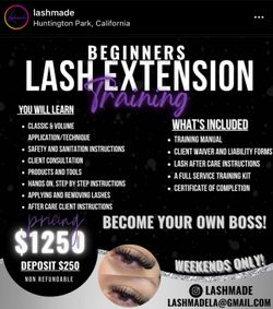 Lash Training $750