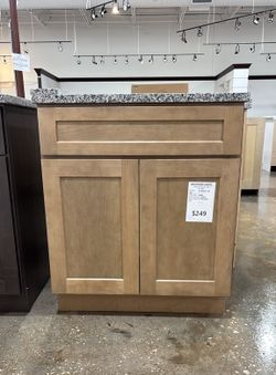 Natural Wood 30" Single Bathroom Vanity