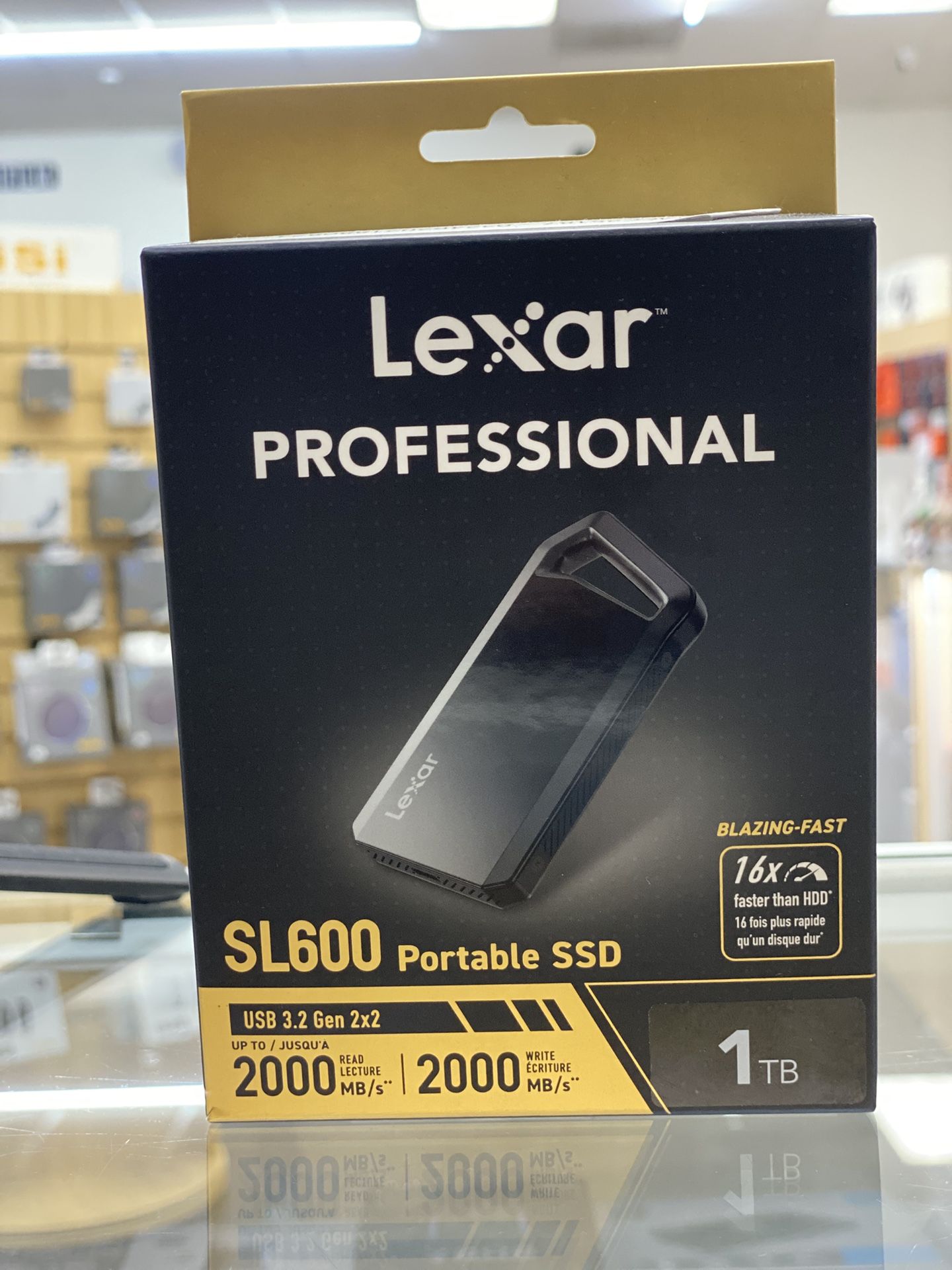 Lexar 1TB Professional SL600 USB 3.2 Gen 2x2 Portable SSD