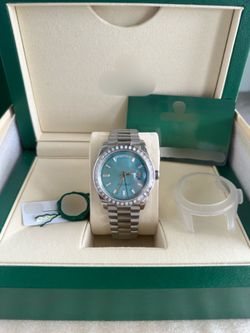 Men's platinum Presi Luxury Watch