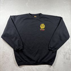 Vintage Disney Lion King Sweatshirt Mens L Black LA Embroidered Musical USA#2548