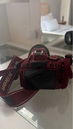 Nikon DSLR Camera Red with Strap