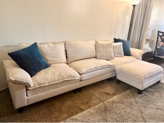Convertible Sectional Sofa Couch, L-Shaped Couch Modular Sofa with Reversible Chaise, Oversized Sofá