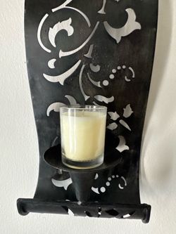 Modern Metal wall candle holder