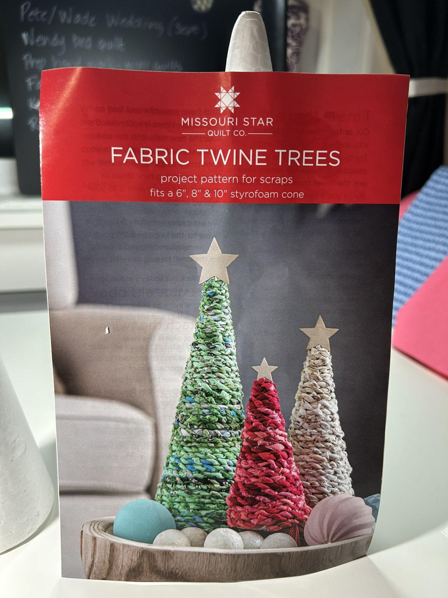 Holiday Craft Kit - Fabric Twine Trees