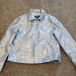 Girls XXL Limited Too silver metallic jacket Lot 12