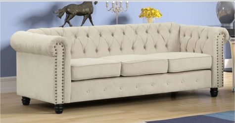 Atman 84" Upholstered Sofa + 3 years all state warranty