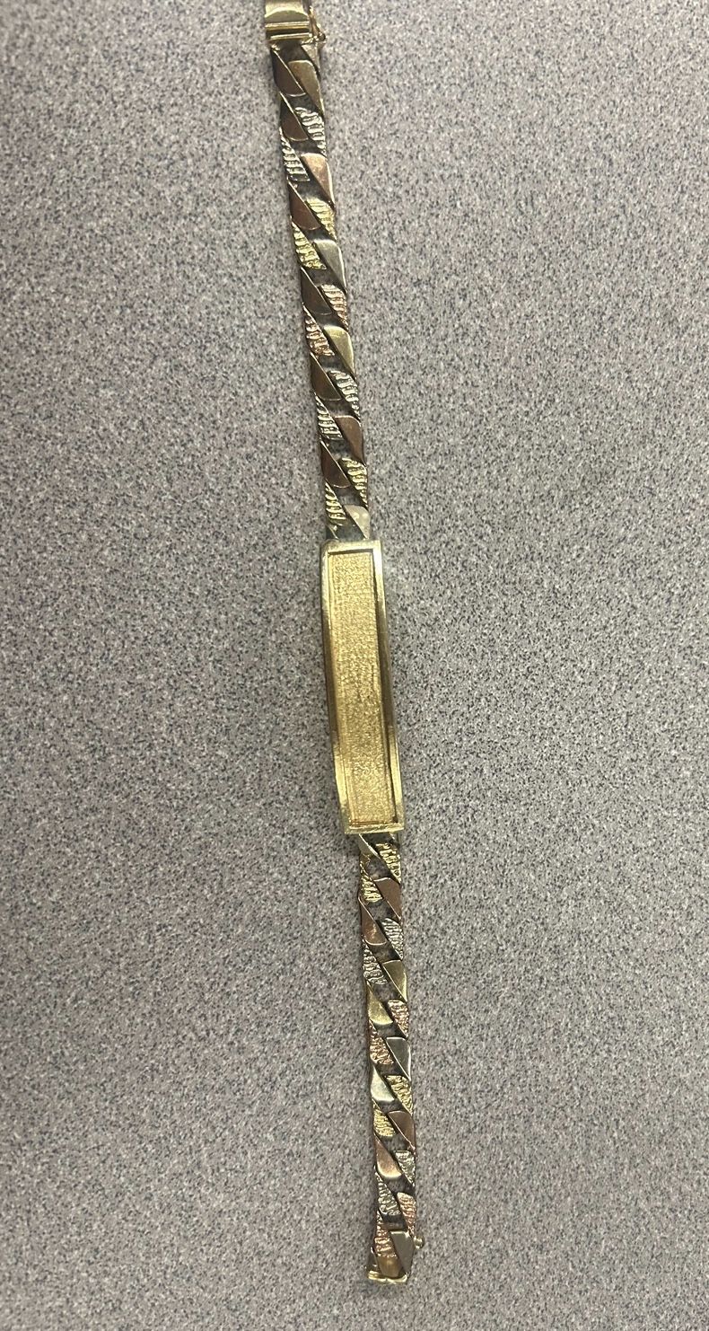 14k Tri Color Bracelet