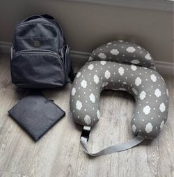 Nursing pillow & diaper bag