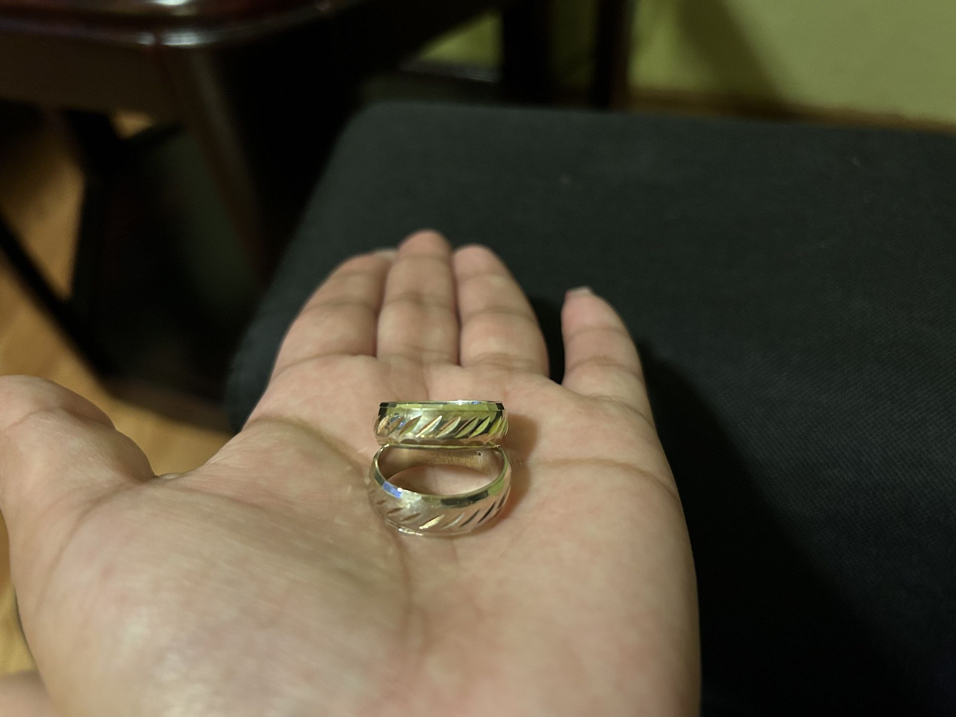925 silver wedding rings , new!