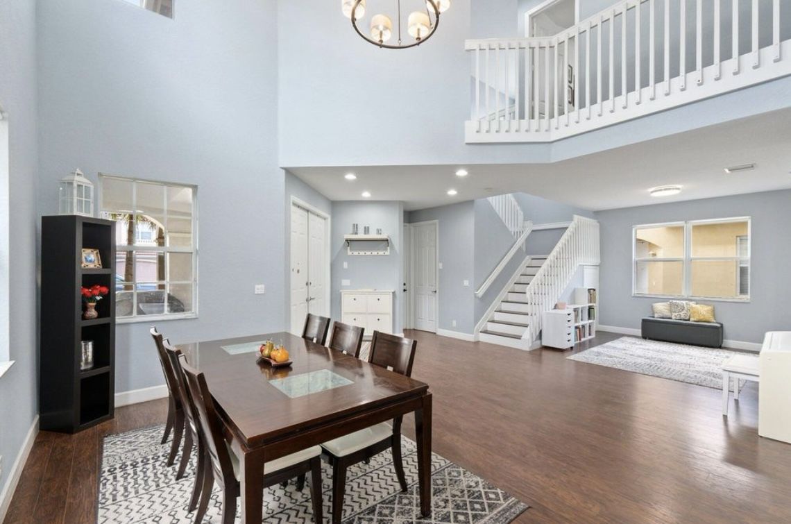 Dining Table with 6 Chairs and Large Cubby