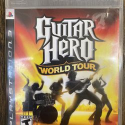 PS3 Guitar Hero World Tour Sony Playstation 3 Complete & Tested Manual Used Work