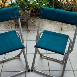 Vintage Coleman Folding Camping Chairs 