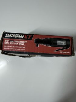 Earthquake XT EQ38MRX 3/8” Mini Air Ratchet with 1/4” Hex Drive