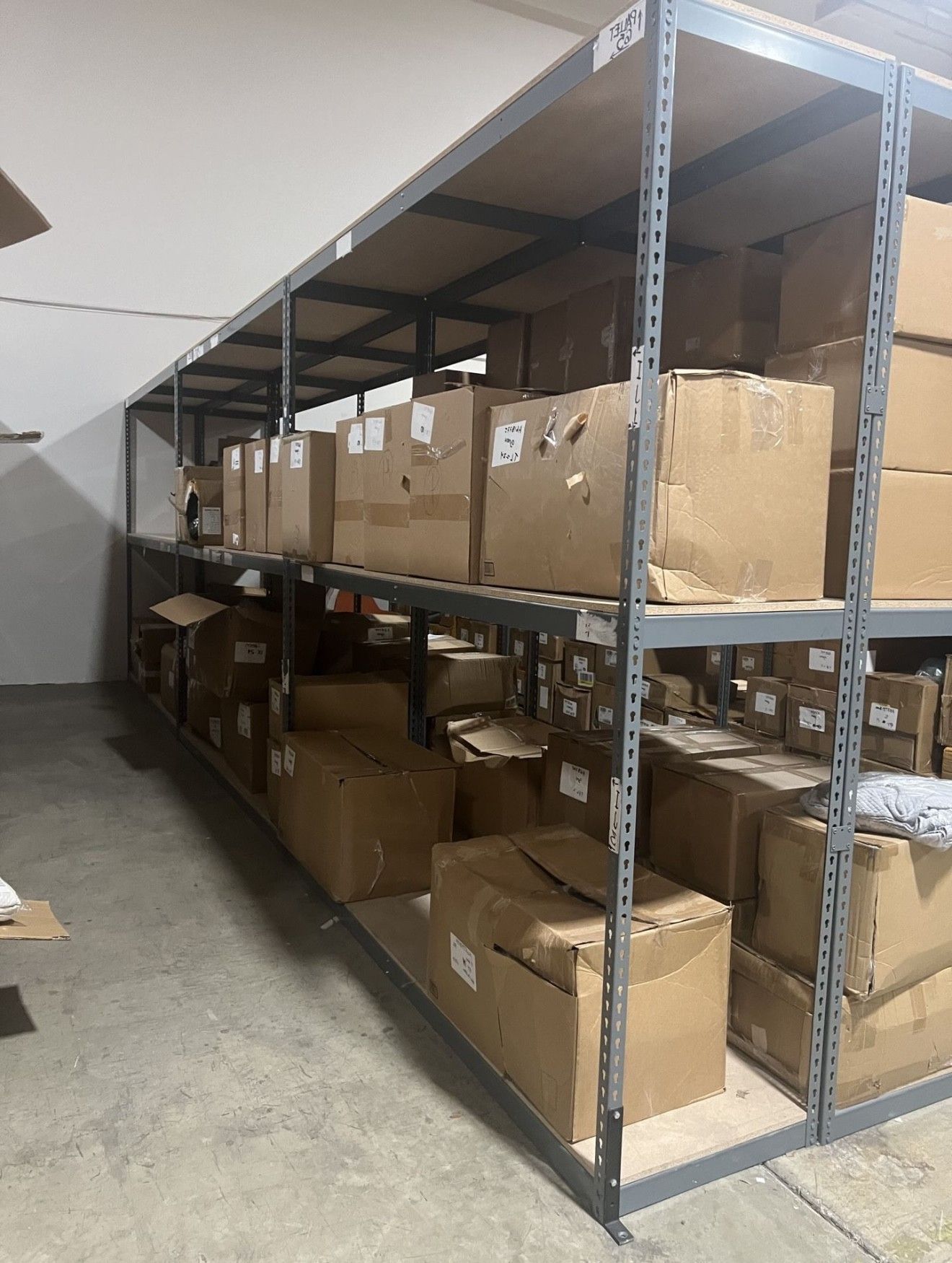 Industrial Racks 96 in W x 24 in D Used Heavy Duty 3 Tier Storage Shelving Stronger Than Homedepot Lowes And Costco Delivery Available