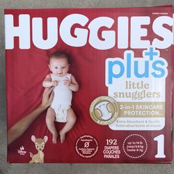 Huggies Little Snugglers Size 1/192 Diapers 