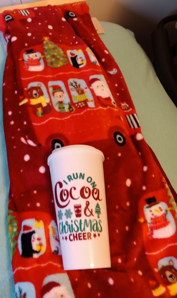 Xmas Blanket With Cup