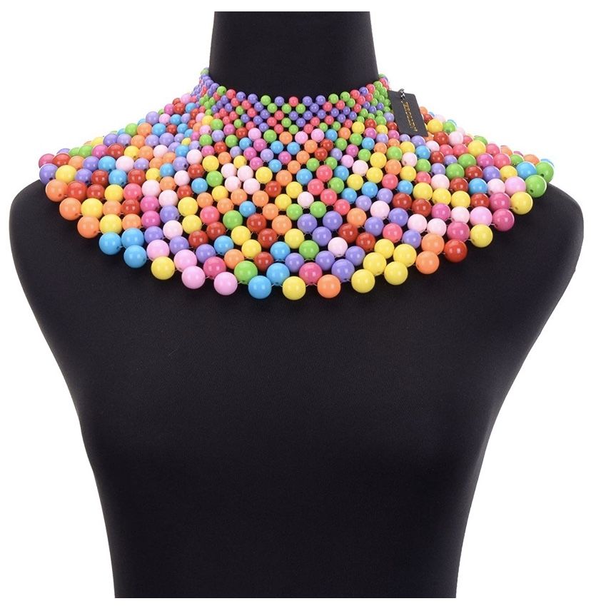 Multi color spring choker