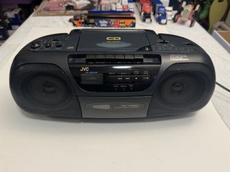 JVC RC-X220 Portable CD Cassette AM/FM Radio Boombox Stereo System Tested Works