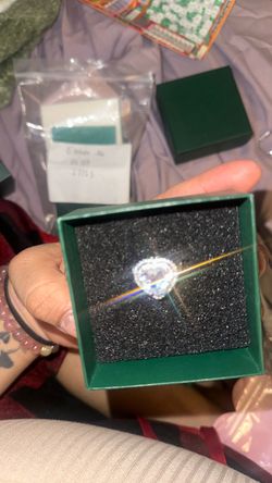 Heart diamond  ring size  6/12