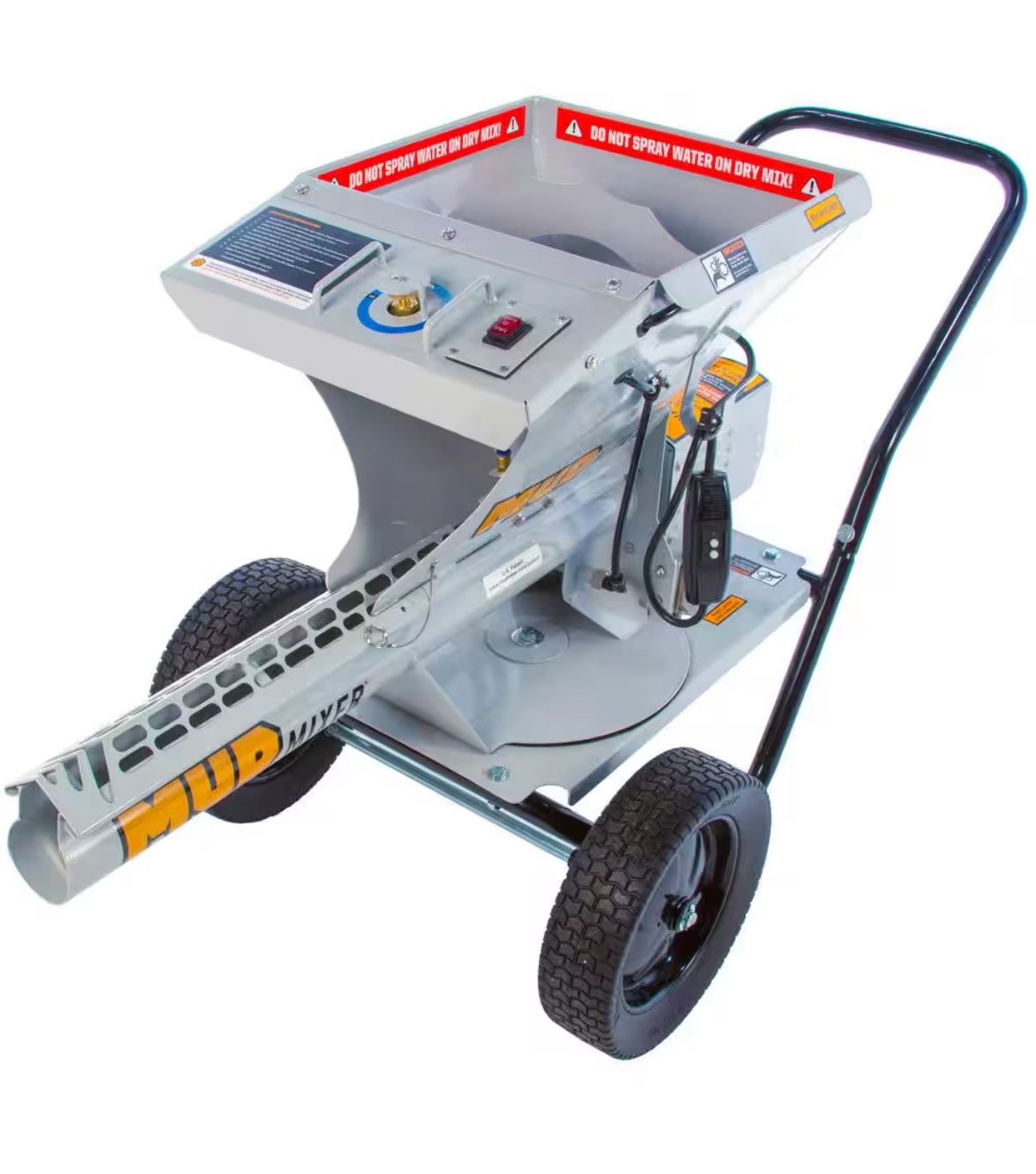 Mud Mixer Continuous Feed Portable Electric Concrete, Cement and Mortar Mixer