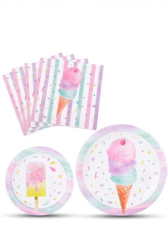 Ice Cream Decorations Set