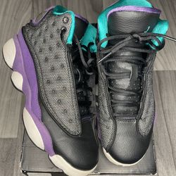Violet Teal Jordan 13s
