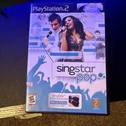 PS2 Singstar Pop With Mic Adapter. (No Mics)
