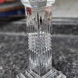 1 Beautiful Crystal Cut  Candle Holder 