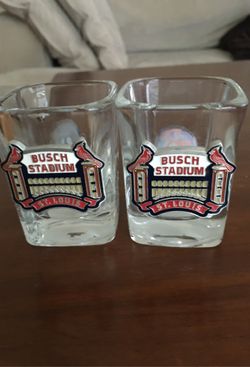 Busch Stadium shot glasses