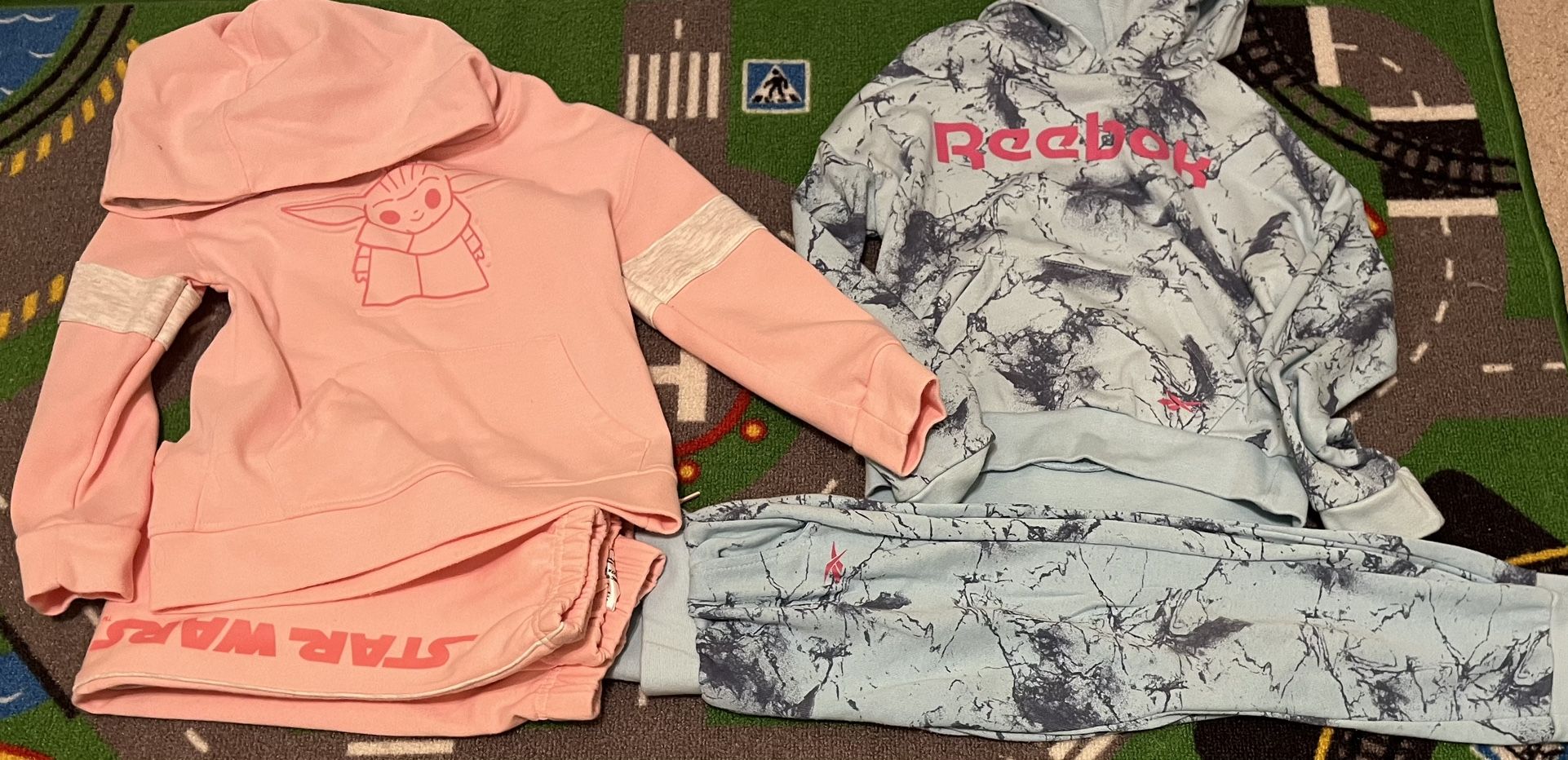 Reebok and Star Wars Baby Yoda Pants and Hoodie Set
