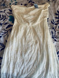 White long country dress
