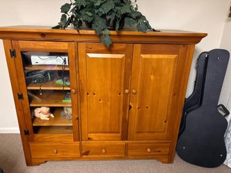 Solid Wood Entertainment Center