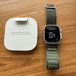 Apple Watch Ultra (1st Gen)  with Green Alpine Loop