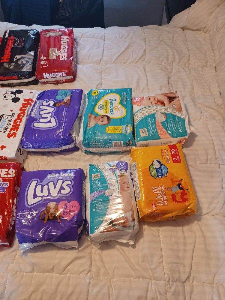 Diapers Newborn To Size 7