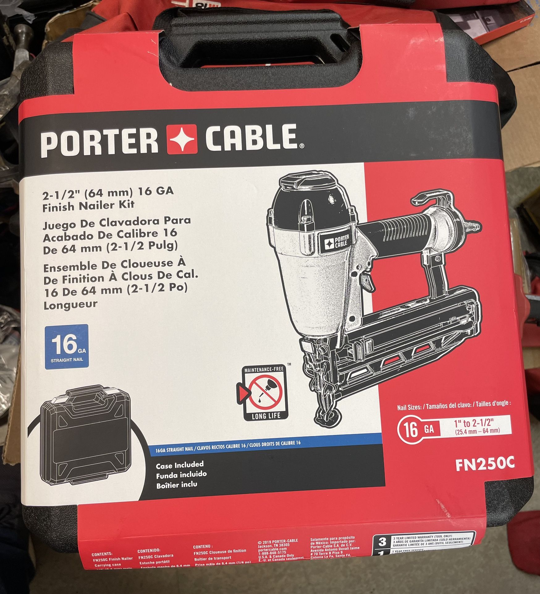 Porter-Cable Pneumatic 16-Gauge 2-1/2 in. Nailer Kit