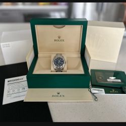 2024 Rolex Datejust 41mm Stainless Steel LXJ blue w box and papers 18k WG fluted bezel jubilee bracelet NO TRADES NO TRADES PICK UP IN TACOMA FIRM PRI