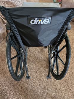 Manual Folding Wheelchair with Comfort Seat Cushion - Excellent Condition