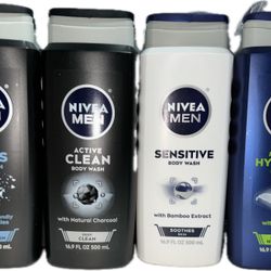 Nivea Men Body Wash 10 Bottles Bundle