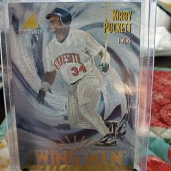 Kirby Puckett 1995 Pinnacle Swing Men Museum Collection Parallel Baseball Card 