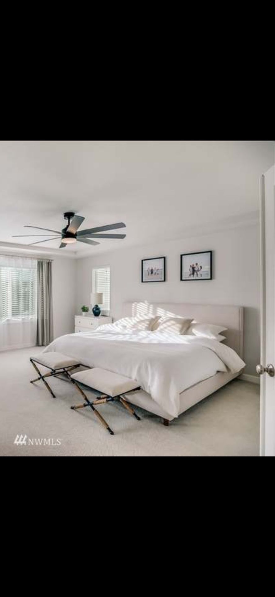 King size bed frame with Headboard