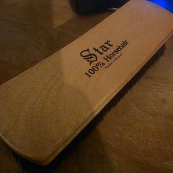 Vintage Star 100% Horsehair Shoe Shine Brush