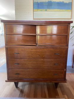 Mid-century wood dresser