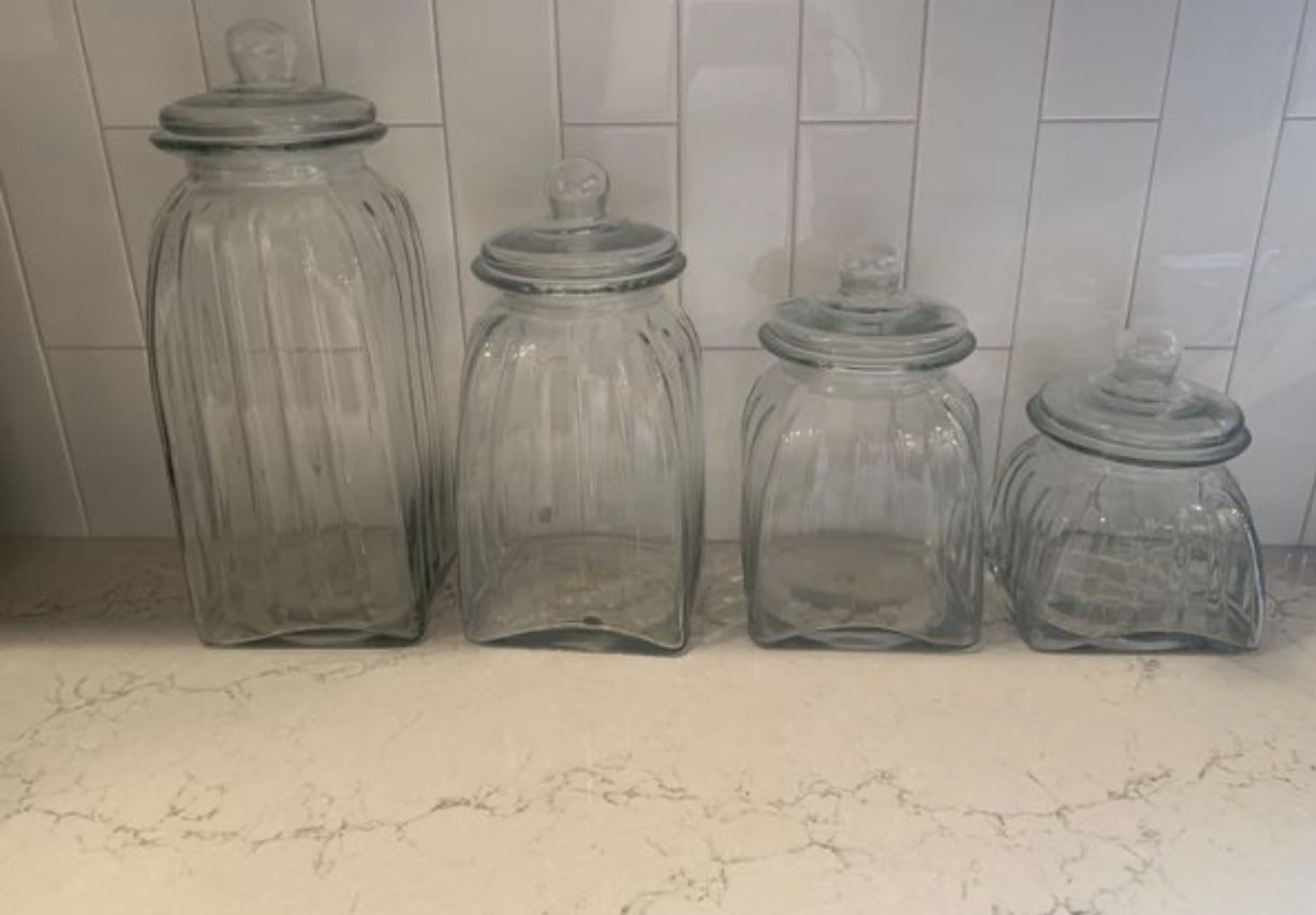 Set of 4 Apothecary Jars