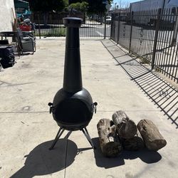 Fire pit chimney . Base para fogata con chimenea