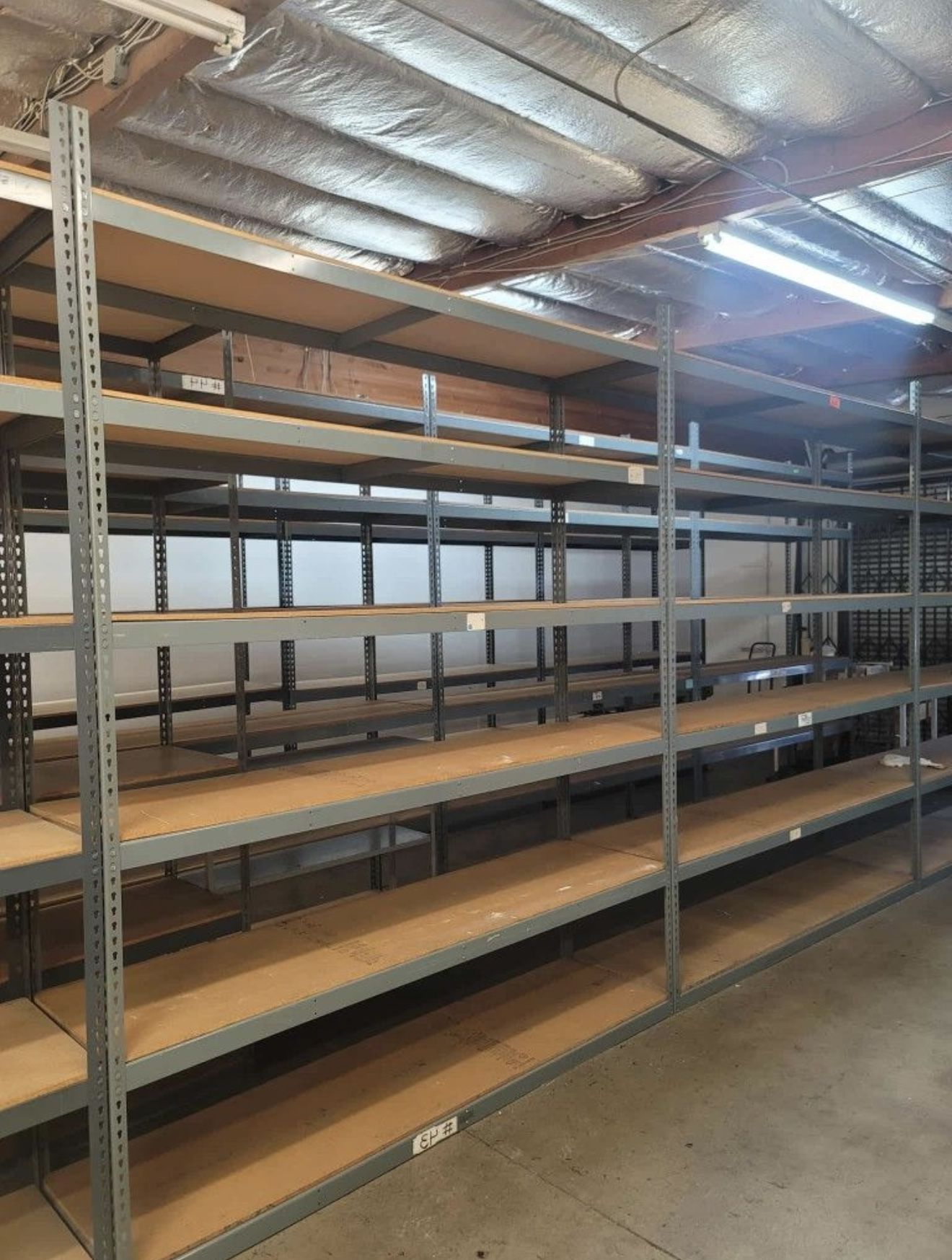 Industrial Racks 96 in W x 24 in D Used Heavy Duty 6 Tier Storage Shelving Stronger Than Homedepot Lowes And Costco Delivery Available