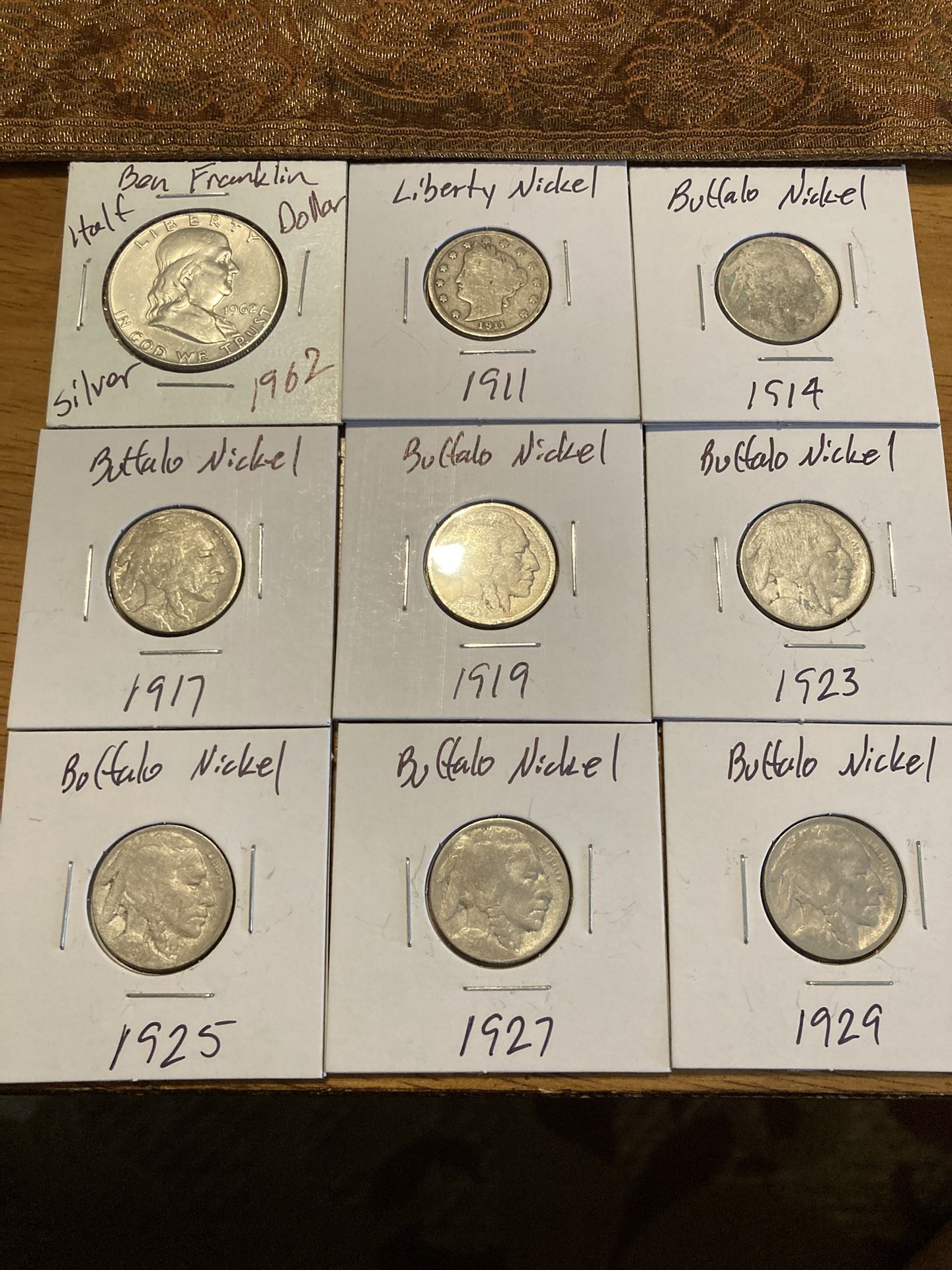 1962 Silver Franklin Coin Set