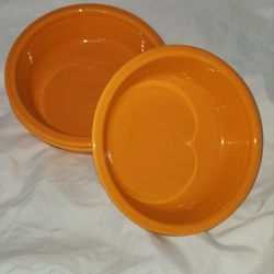 3 Fiestaware Orange Tangerine Cereal Soup Bowls