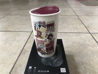 Disney Starbucks Hollywood Studios Attractions Coffee Tumbler Travel Mug New