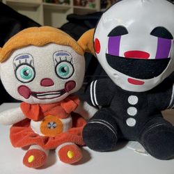 FNAF 2017 Funko Plush – Circus Baby & Puppet Bundle